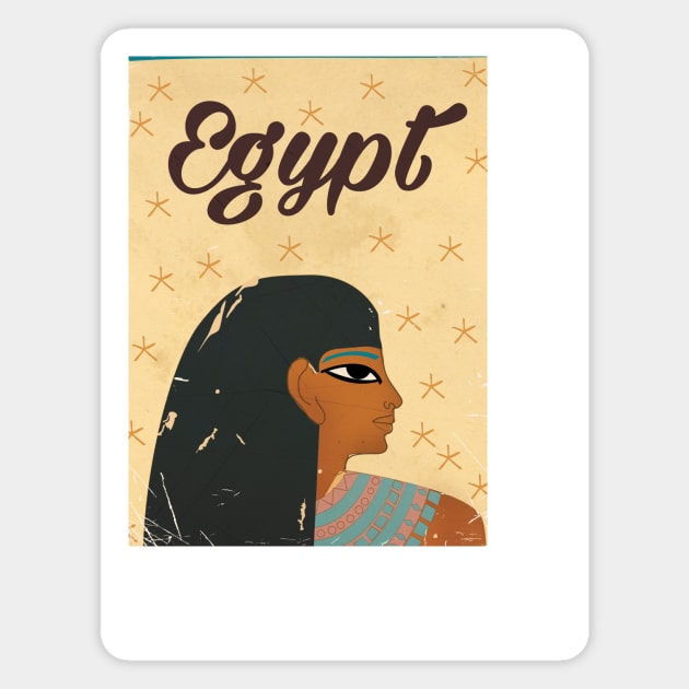 Vintage Egypt Magnet by nickemporium1